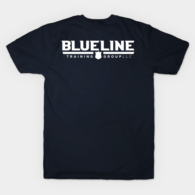 BlueLine Training Group | White Icon on Front, Large Logo on Back by Stalwarthy